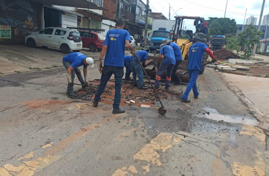 Chuvas fortes atingem Ceilândia e mobilizam equipes da administração regional