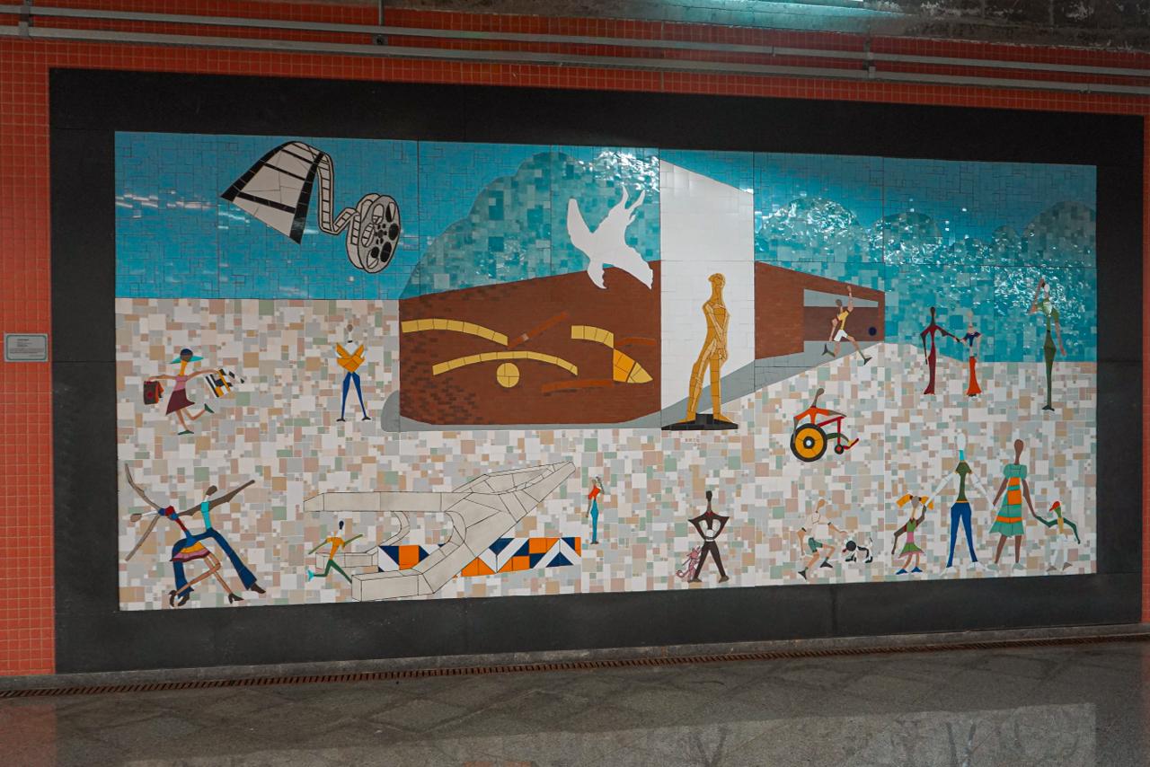 Estações do Metrô-DF se transformam em galerias de arte e reforçam o turismo cultural em Brasília