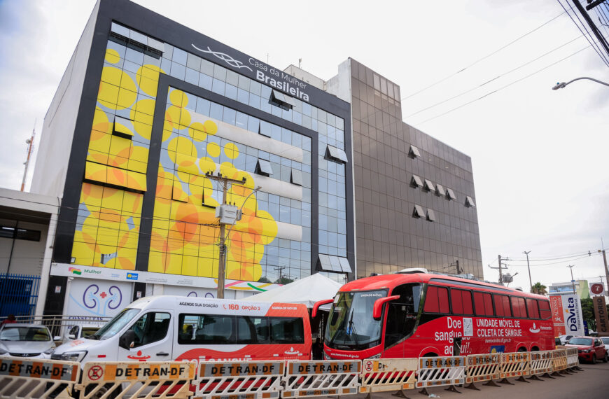 Hemocentro promove, nesta quinta (5), coleta externa na Casa da Mulher Brasileira de Ceilândia